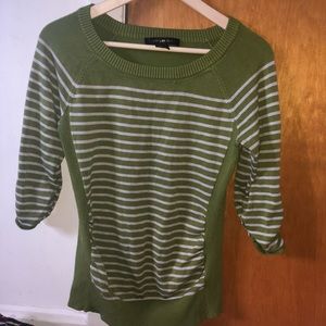 Stripped long sleeve top